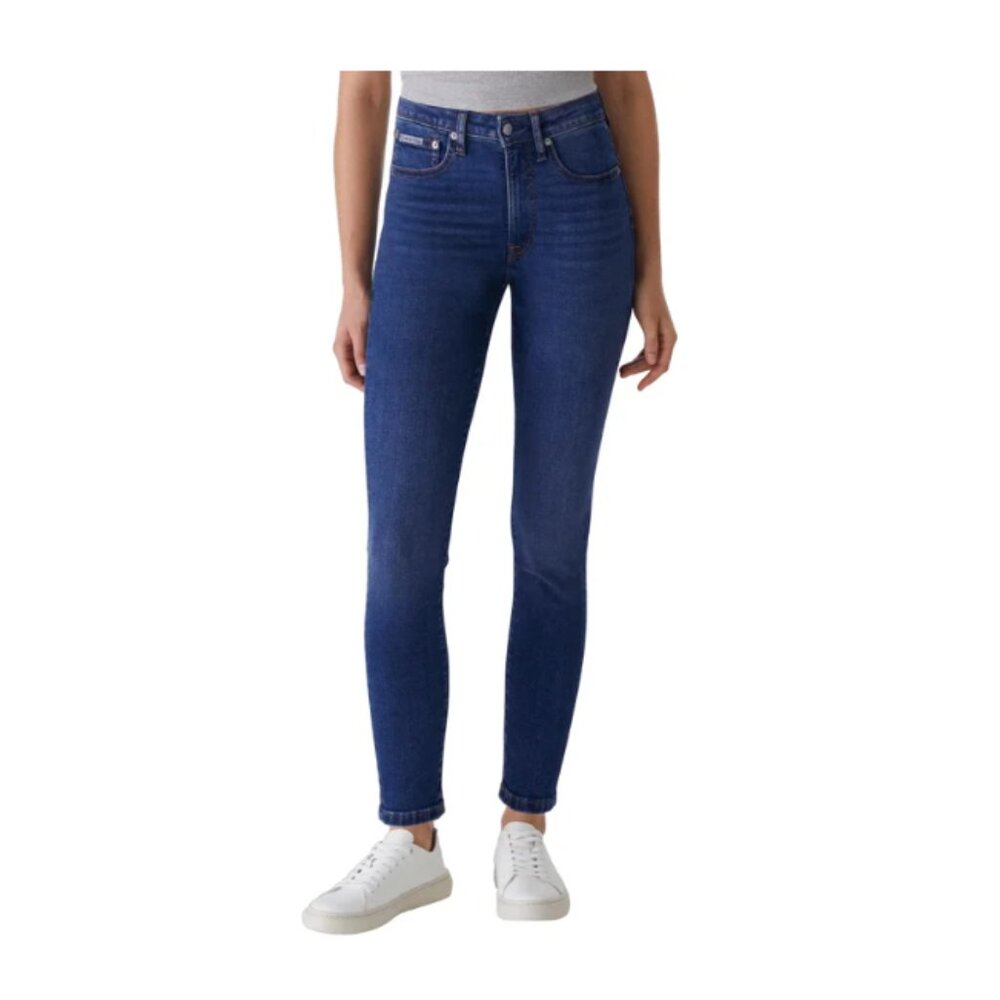 Calvin Klein Jeans Women's High-Rise Skinny Jean Dark Blue